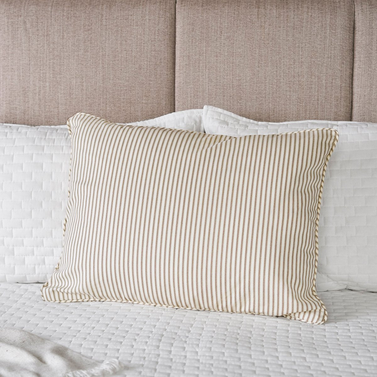 Striped 2024 pillow shams