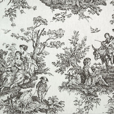 French Toile Shower Curtain