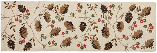 Cones and Flowers Rug