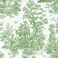 French Toile Shower Curtain