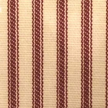 Ticking Stripe Duvet Red