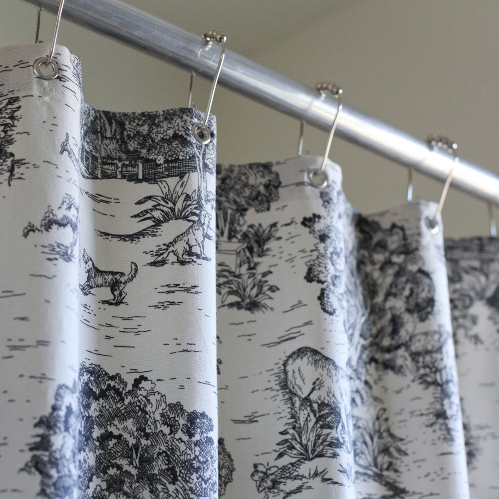 toile shower curtain product photo